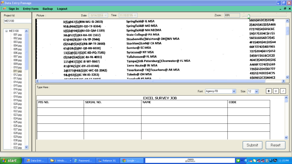 Excel Survey Typing Schola Overseas Educational Consultants